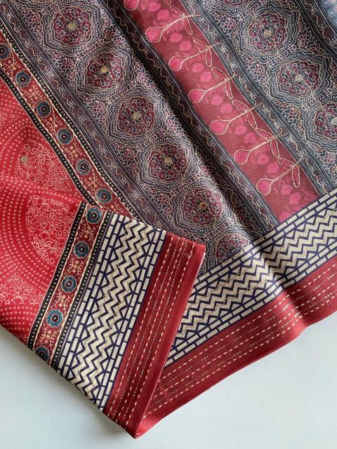 Vastrangan pallavi bandhani prints saree women wholesale clothes
